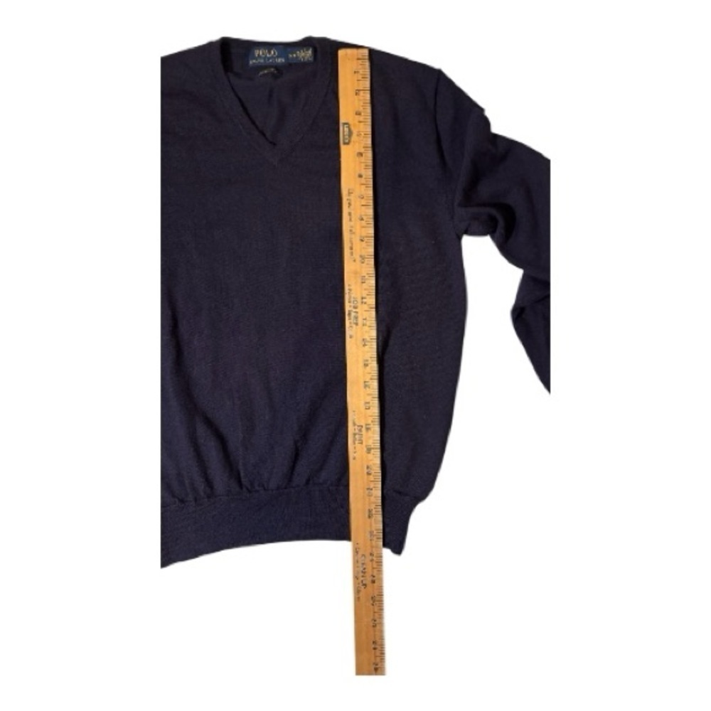 Ralph Lauren Polo V Neck Sweater Size M
Wool Preppie Dark Academia Old Money - Picture 3 of 5